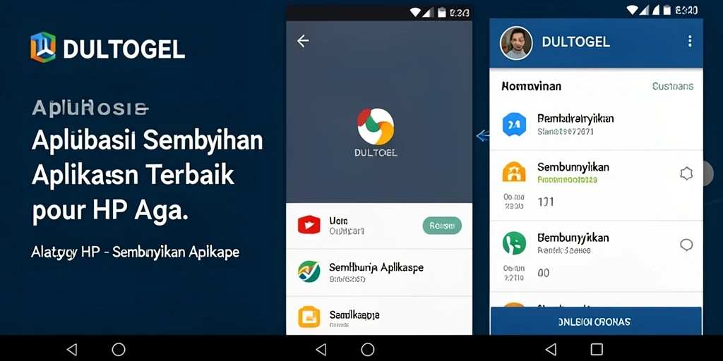 Antarmuka DULTOGEL yang sederhana untuk menyembunyikan aplikasi.