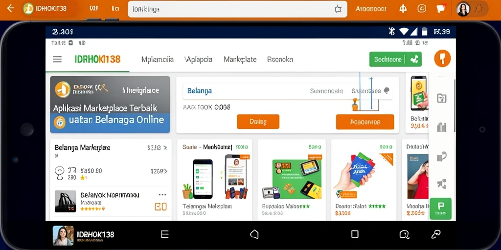 Tampilan antarmuka IDRHOKI138 yang user-friendly untuk belanja online.