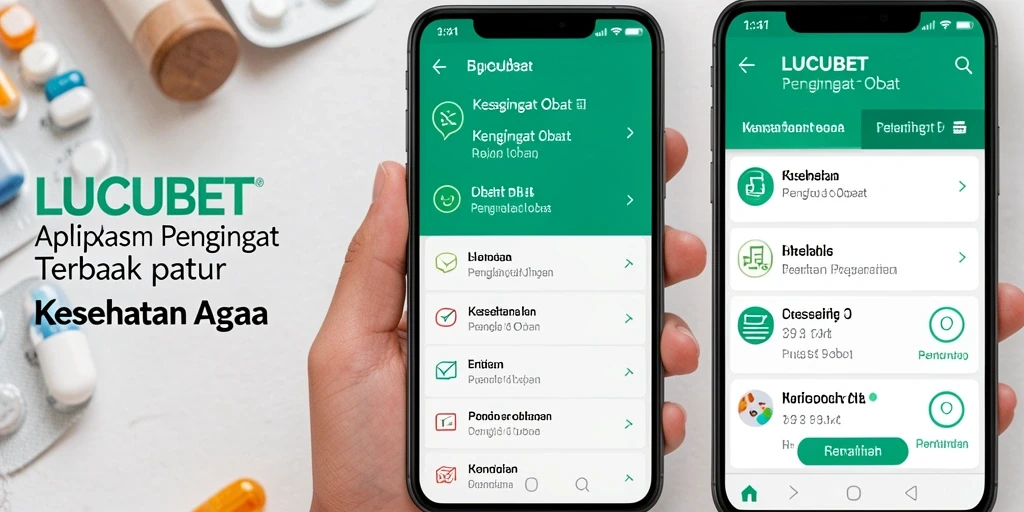Antarmuka sederhana LUCUBET untuk Pengingat Obat.